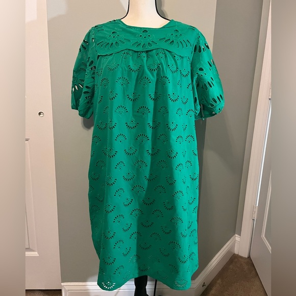 ann taylor green eyelet dress Ann Taylor | Dresses | Ann Taylor Kelly Green Eyelet Shift Dress Womens 6
